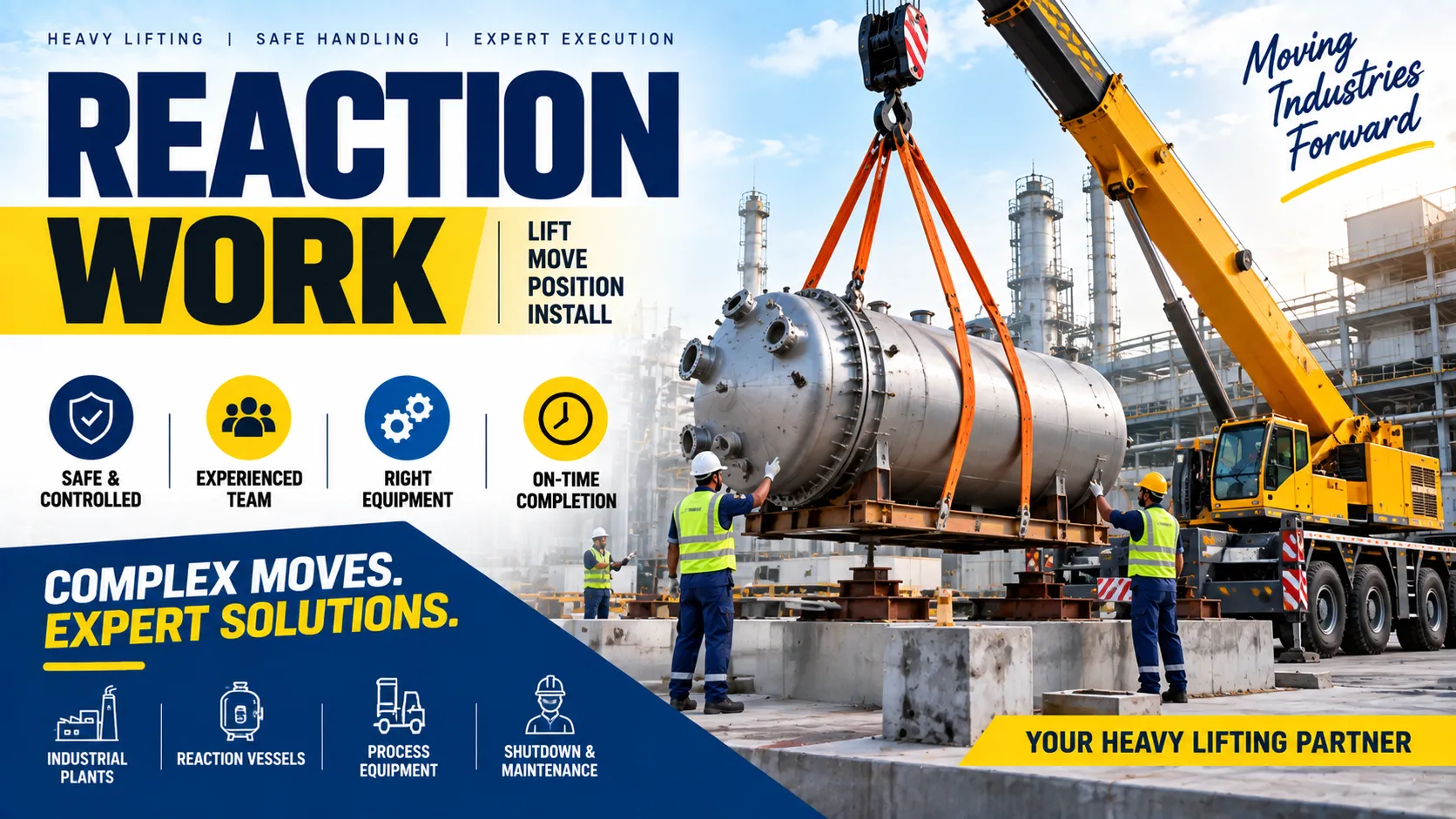 Reaction work by Angalamman Cranes