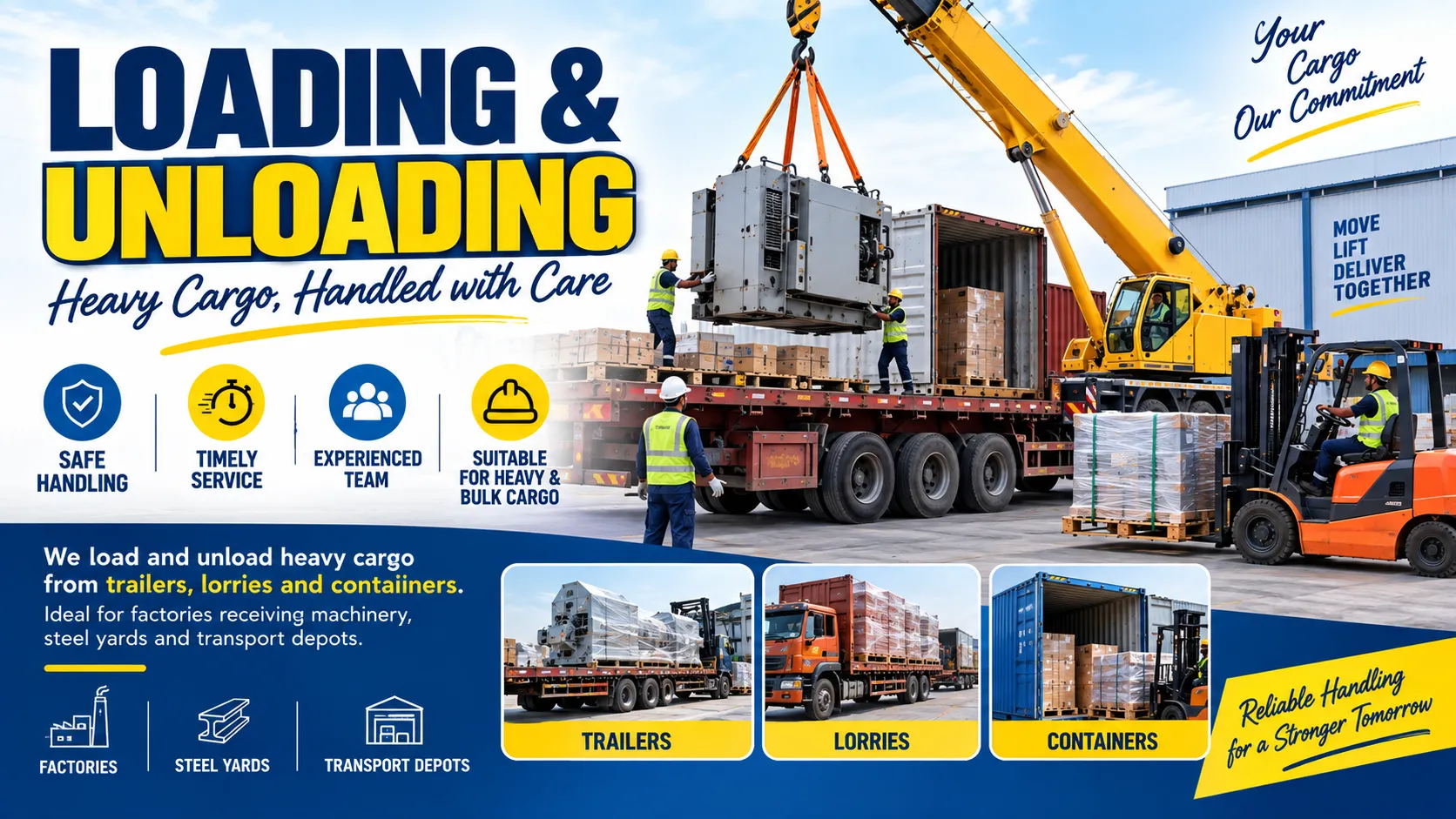 Loading & unloading by Angalamman Cranes