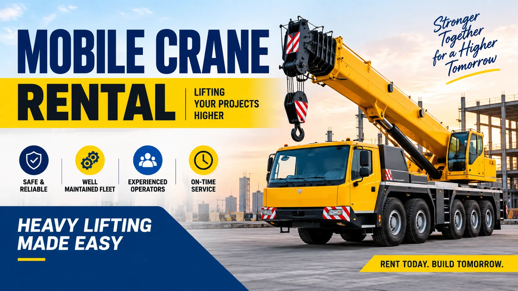 Mobile crane rental by Angalamman Cranes